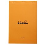 Bloc ORANGE N°19 21x31 8cm 80F agrafées 80g uni RHODIA