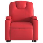 vidaXL Fauteuil inclinable électrique rouge similicuir
