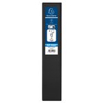 Classeur Pp Personnalisable Kreacover - 4 Anneaux En D 40mm - A4 Maxi - Noir - X 10 - Exacompta