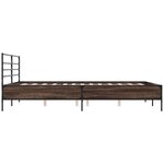 vidaXL Cadre de lit sans matelas chêne marron 120x200 cm