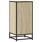 vidaXL Buffet chêne sonoma 35 5x35x76 cm bois d'ingénierie et métal