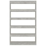 vidaXL Bibliothèque/Séparateur de pièce Gris béton 100x30x166 cm