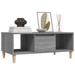 vidaXL Table basse Sonoma gris 90x50x36 5 cm Bois d'ingénierie