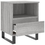 vidaXL Table de chevet sonoma gris 40x35x50 cm bois d’ingénierie