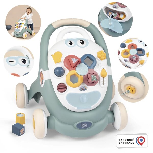 Smoby Trotteur d activite 3 en 1 Little Smoby Trotty Walker La Poste Pro