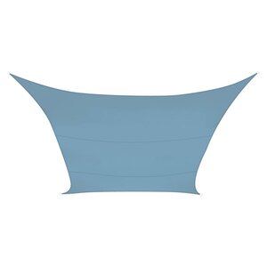 Perel Voile d'ombrage carrée 5 m Gris ardoise clair