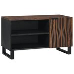 vidaXL Meuble TV – 80 x 31 5 x 46 cm en bois massif et reconstitué