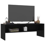 vidaXL Meuble TV Noir 120x40x40 cm Bois d'ingénierie