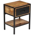 vidaXL Table de chevet Bois de manguier massif 40 x 30 x 50 cm