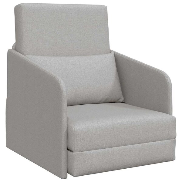 vidaXL Canapé-Lit Gris nuage 65 x 80 x 83 cm tissu