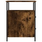 vidaXL Tables de chevet 2 Pièces chêne fumé 44x45x60 cm bois ingénierie