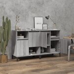 vidaXL Buffets 2 Pièces sonoma gris 60x35x70 cm bois d'ingénierie