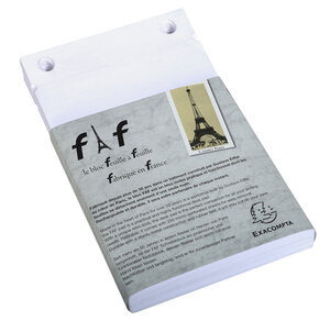 Boîte de 5 recharges FAF 18,5x11,5cm N° 3 uni EXACOMPTA