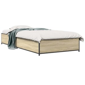 vidaXL Cadre de lit Chêne Sonoma 80 x 200 cm Bois d'ingénierie