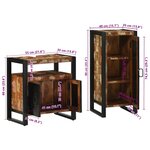vidaXL Ensemble de mobilier de salle de bain avec étagère avec stockage avec porte 2 Pièces