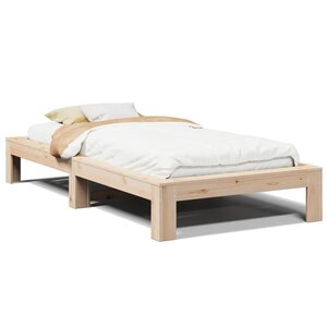 vidaXL Cadre de lit sans matelas 90x200 cm bois de pin massif