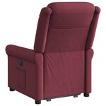 vidaXL Fauteuil inclinable rouge bordeaux tissu