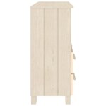 vidaXL Buffet HAMAR Marron miel 85x35x80 cm Bois massif de pin