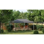 vidaXL Tente de réception pliable 3 x 6 m Anthracite