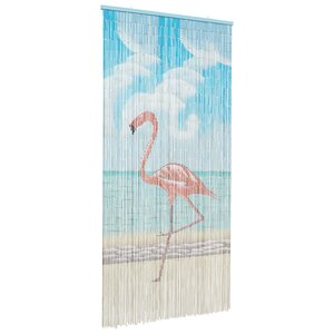 vidaXL Rideau de porte anti-insectes multicolore 200 x 100 cm Bambou