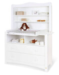 Commode a langer  Florentina Extra Large avec Etagere Extra Large L 130 x P 77 ou 57 x H 180