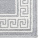 Vidaxl tapis bcf gris avec motif 80x300 cm