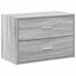 vidaXL Armoire avec 2 tiroirs sonoma gris 60x31x40cm bois d'ingénierie