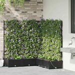 vidaXL Pots de jardin Noir 120 x 120 x 126 cm Acier
