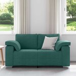 vidaXL Canapé Vert foncé 160 x 80 x 82 cm tissu
