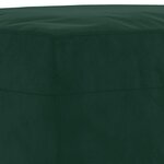 vidaXL Ensemble de canapés 3 Pièces avec coussins Vert foncé Velours