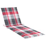 vidaXL Chaise longue de jardin 2 places avec coussin Gris Acacia