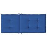 vidaXL Coussins de chaise de jardin à dossier haut lot de 6 bleu royal