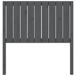 vidaXL Tête de lit Gris 95 5x4x100 cm Bois massif de pin