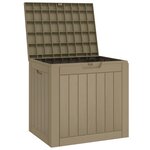 vidaXL Boîte de stockage de jardin gris 55 5x43x53 cm polypropylène