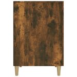 vidaXL Bureau Chêne fumé 140x50x75 cm Bois d'ingénierie