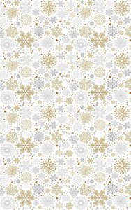 Tapis d'intérieur Noël 70 x 140 cm - Doré