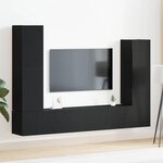 vidaXL Ensemble meuble TV 6 Pièces Chêne noir 30.5 x 30 x 110 cm