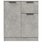 vidaXL Buffet Gris béton 60x30x70 cm Bois d'ingénierie