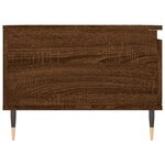 vidaXL Table basse Chêne marron 90x50x36 5 cm Bois d'ingénierie