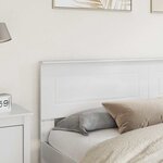 vidaXL Tête de lit Blanc Brillant 200 cm Bois d'ingénierie
