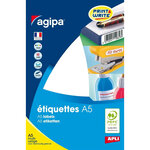 Etiquettes blanches 16 feuilles A5 3 2x4cm 288 pièces