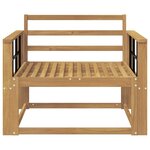 vidaXL Sofa de milieu extérieur Bois d'Acacia Massif Blanc