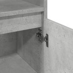 vidaXL Armoire de salle de bain gris béton 30x30x100 cm