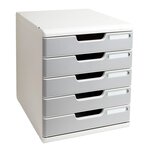 Module De Classement Modulo Office 5 Tiroirs Fermés - Granit - Exacompta