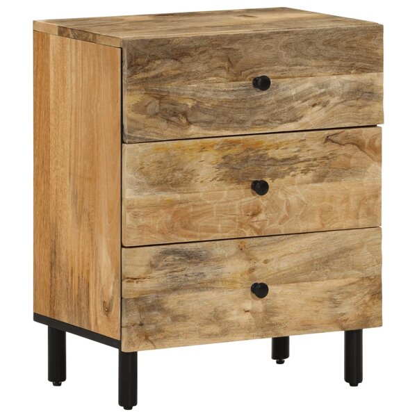vidaXL Table de chevet 50x33x60 cm bois de manguier massif