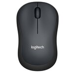 Logitech souris silencieuse m220 silent - sans fil - gris/noir