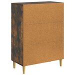 vidaXL Buffet Chêne fumé 66 x 34 5 x 90 cm Bois d'ingénierie