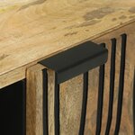 vidaXL Cabinet TV 80x31.5x46 cm Bois massif de manguier et bois reconstitué