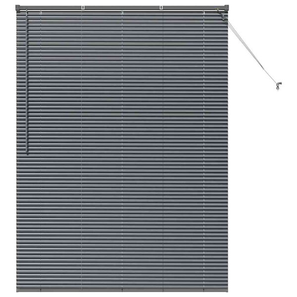 vidaXL Store de Fenêtre Gris foncé 125 x 175 cm Aluminium