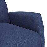 vidaXL Fauteuil inclinable Bleu Tissu